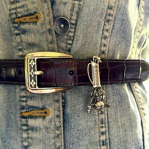 NEW Brighton embossed leather golf belt. NWOT